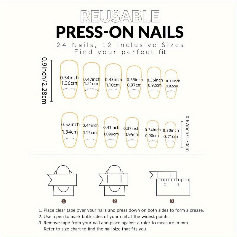 24pcs of sparkling gradient nail art pieces for wearing, European square press on fake nails, sweet and cool, white and elegant style. Detachable, suitable for holiday gatherings, friends' gatherings, daily wear, press on nai